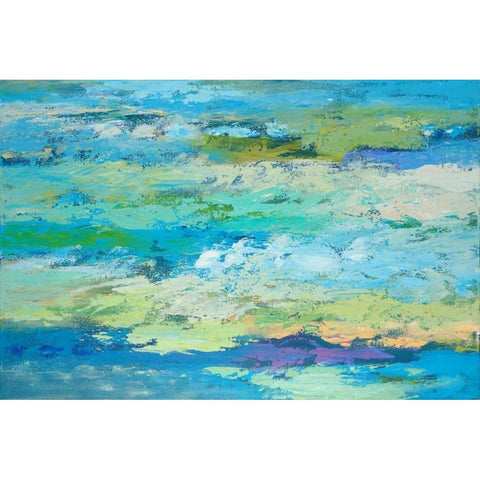 Keeping Current White Modern Wood Framed Art Print by Bothne, Janet