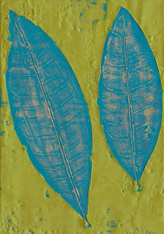 Tropicale II White Modern Wood Framed Art Print with Double Matting by Ludwig, Alicia