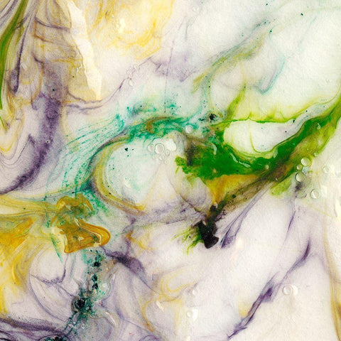 Tidal Spring I White Modern Wood Framed Art Print with Double Matting by Chandler, Sharon