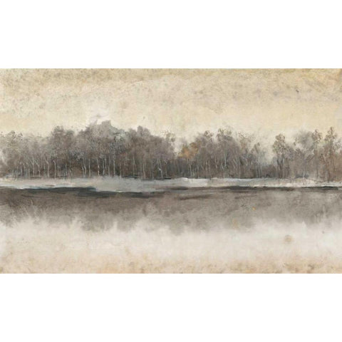 Edgewater I Black Modern Wood Framed Art Print with Double Matting by Tim OToole