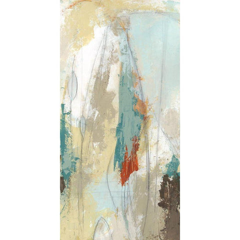 Plaster Sketch I White Modern Wood Framed Art Print by Vess, June Erica