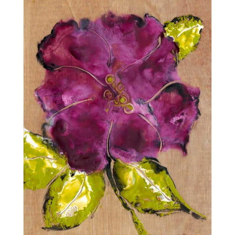 Camellia Passion I Gold Ornate Wood Framed Art Print with Double Matting by Ludwig, Alicia