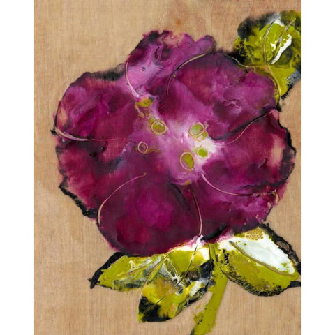 Camellia Passion II Gold Ornate Wood Framed Art Print with Double Matting by Ludwig, Alicia