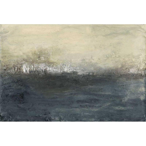 Meadow View II White Modern Wood Framed Art Print by Gordon, Sharon