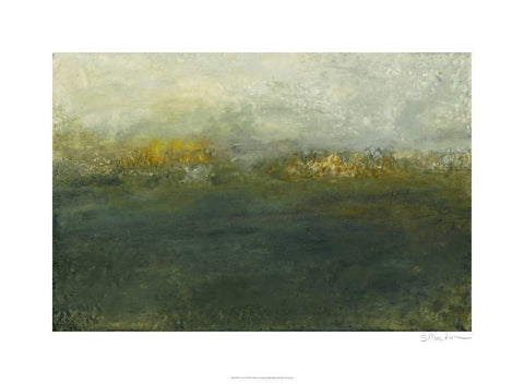 Cove I White Modern Wood Framed Art Print with Double Matting by Gordon, Sharon