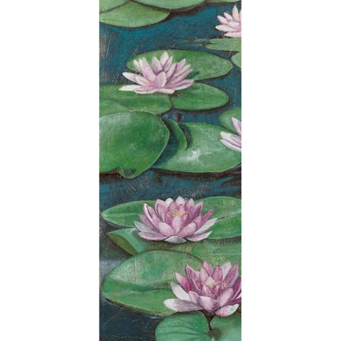 Tranquil Lilies I White Modern Wood Framed Art Print by McCavitt, Naomi