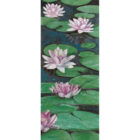 Tranquil Lilies II White Modern Wood Framed Art Print by McCavitt, Naomi