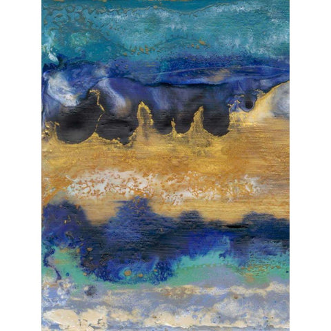 Surf I Gold Ornate Wood Framed Art Print with Double Matting by Ludwig, Alicia