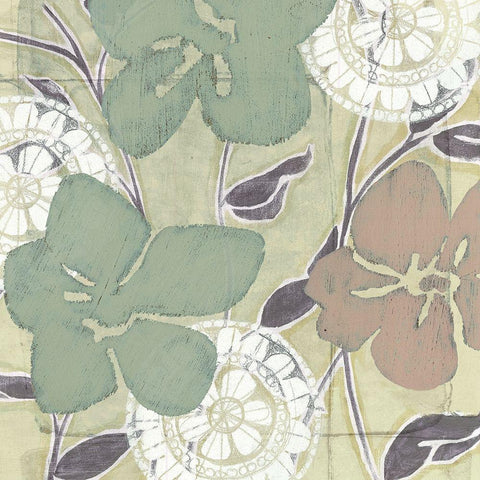 Serene Pastels II White Modern Wood Framed Art Print by Goldberger, Jennifer