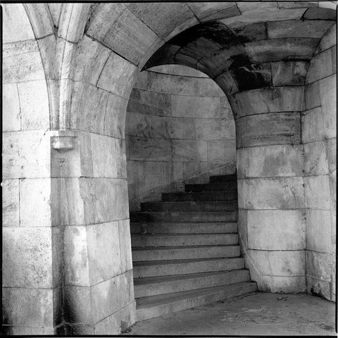 Architecture Detail II Budapest Black Ornate Wood Framed Art Print with Double Matting by DeNardo, Laura