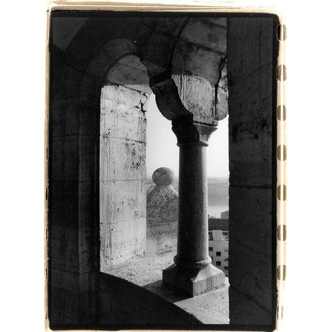 Fishermans Bastion II Budapest Black Modern Wood Framed Art Print with Double Matting by DeNardo, Laura