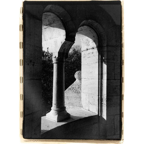 Fishermans Bastion III Budapest Black Modern Wood Framed Art Print by DeNardo, Laura