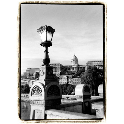 Steps to Fishermans Bastion Black Modern Wood Framed Art Print with Double Matting by DeNardo, Laura