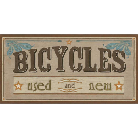 Bike Shop IV White Modern Wood Framed Art Print by Vess, June Erica