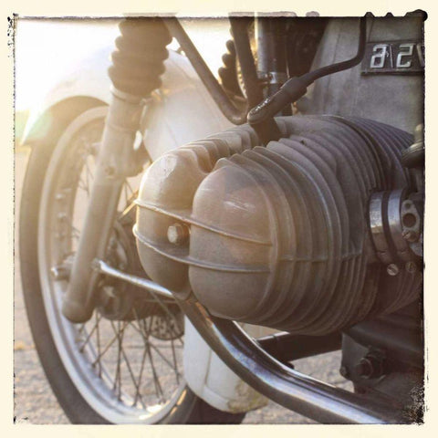 Sunset Ride IV Black Modern Wood Framed Art Print with Double Matting by Stramel, Renee W.