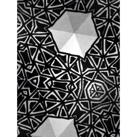 Buckminster II Black Modern Wood Framed Art Print with Double Matting by Stramel, Renee W.