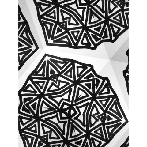 Buckminster III Black Modern Wood Framed Art Print with Double Matting by Stramel, Renee W.