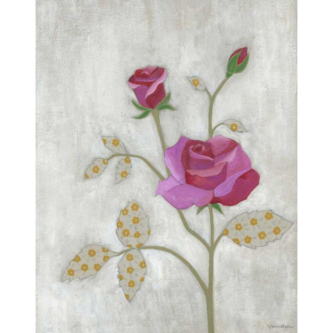 Lovely Botanical I White Modern Wood Framed Art Print by Lam, Vanna
