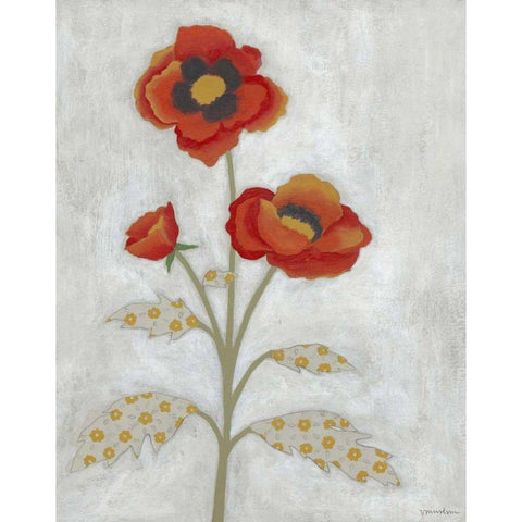 Lovely Botanical IV Gold Ornate Wood Framed Art Print with Double Matting by Lam, Vanna