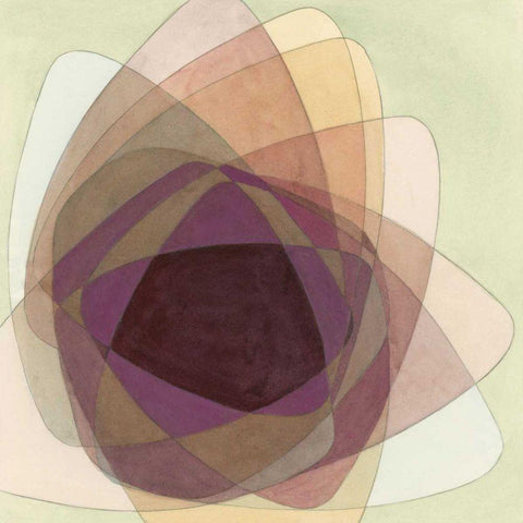 Rose Facet I Black Modern Wood Framed Art Print by Stramel, Renee W.