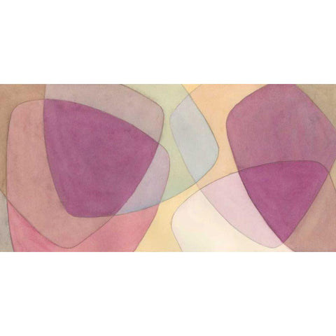 Orchid Scribe I White Modern Wood Framed Art Print by Stramel, Renee W.