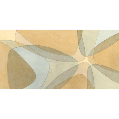 Nexus I Black Modern Wood Framed Art Print with Double Matting by Stramel, Renee W.