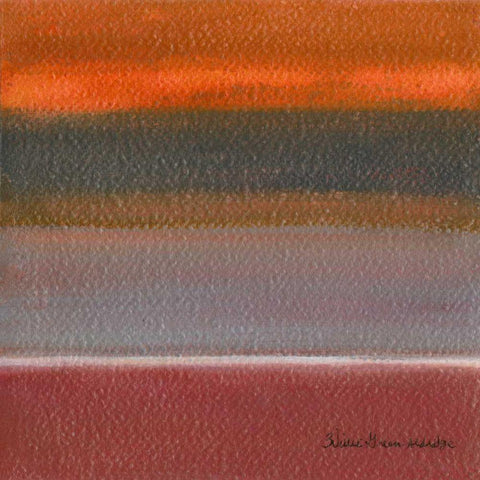 Radiance II White Modern Wood Framed Art Print with Double Matting by Green-Aldridge, W.