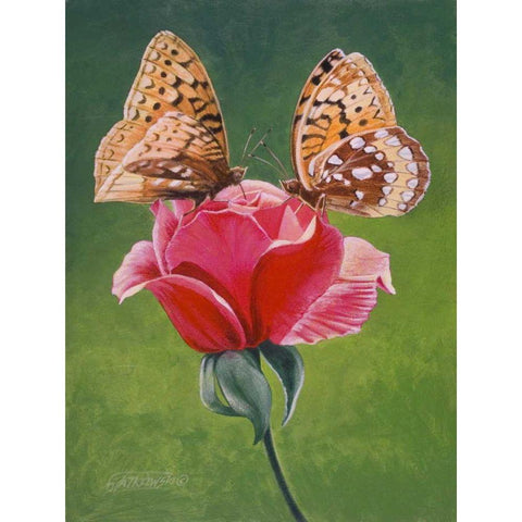 Sharing a Rose Gold Ornate Wood Framed Art Print with Double Matting by Szatkowski, Fred