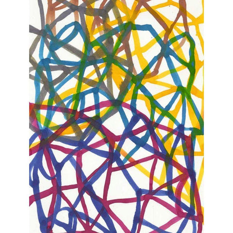 Matrix I Black Modern Wood Framed Art Print by Fuchs, Jodi