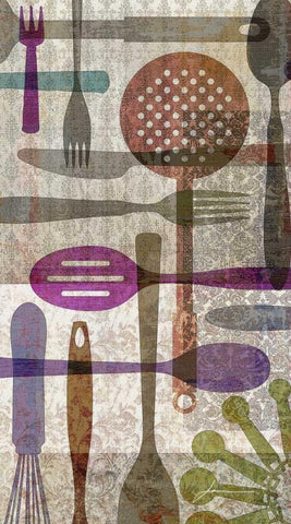 On the Table I Black Ornate Wood Framed Art Print with Double Matting by Burghardt, James