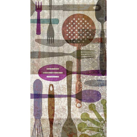 On the Table I Black Modern Wood Framed Art Print with Double Matting by Burghardt, James