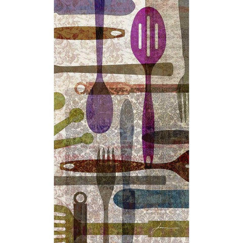 On the Table II White Modern Wood Framed Art Print by Burghardt, James