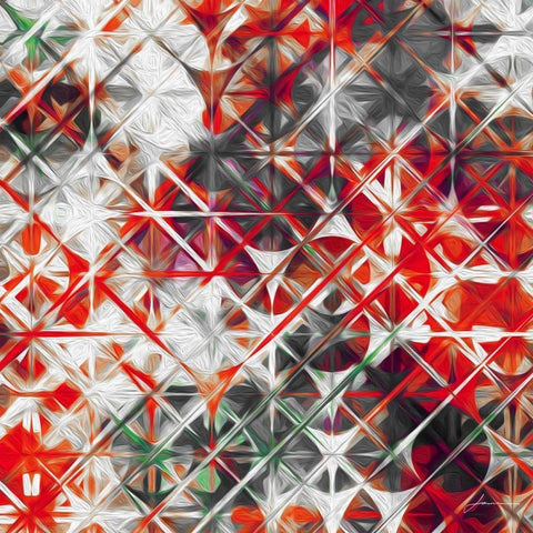 Starscreen I White Modern Wood Framed Art Print by Burghardt, James