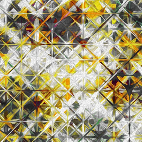 Starscreen II Gold Ornate Wood Framed Art Print with Double Matting by Burghardt, James