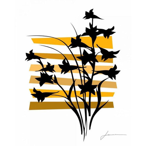 Color Shade I Black Modern Wood Framed Art Print by Burghardt, James
