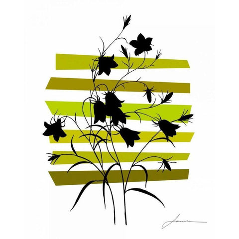 Color Shade VI Black Modern Wood Framed Art Print with Double Matting by Burghardt, James