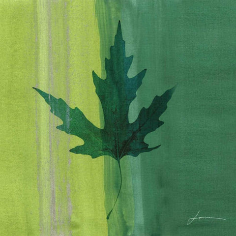 Silver Leaf Tile V Black Modern Wood Framed Art Print by Burghardt, James