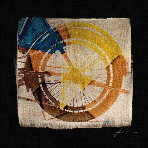 RPM Tiles IV Black Ornate Wood Framed Art Print with Double Matting by Burghardt, James