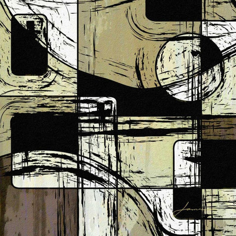 Scene Change I White Modern Wood Framed Art Print by Burghardt, James