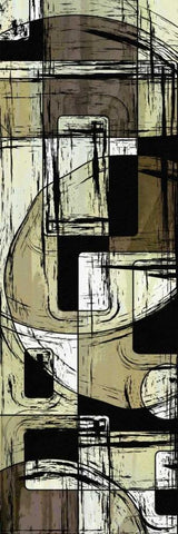 Scene Change V White Modern Wood Framed Art Print with Double Matting by Burghardt, James