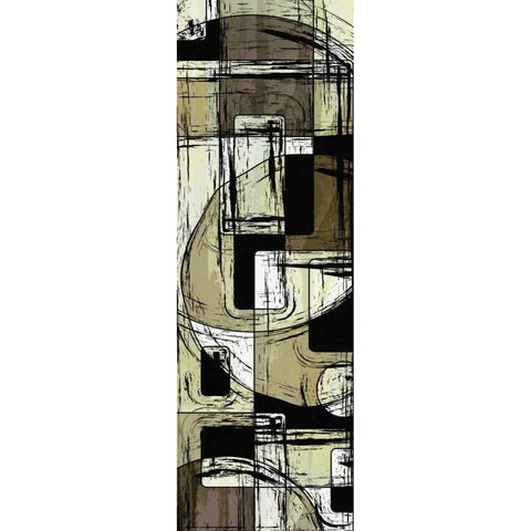 Scene Change V Black Modern Wood Framed Art Print by Burghardt, James