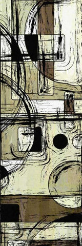 Scene Change VI White Modern Wood Framed Art Print with Double Matting by Burghardt, James