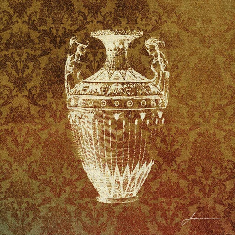 Patterned Bottles II Black Modern Wood Framed Art Print by Burghardt, James