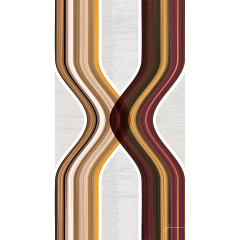 Modern Dance II Black Modern Wood Framed Art Print with Double Matting by Burghardt, James