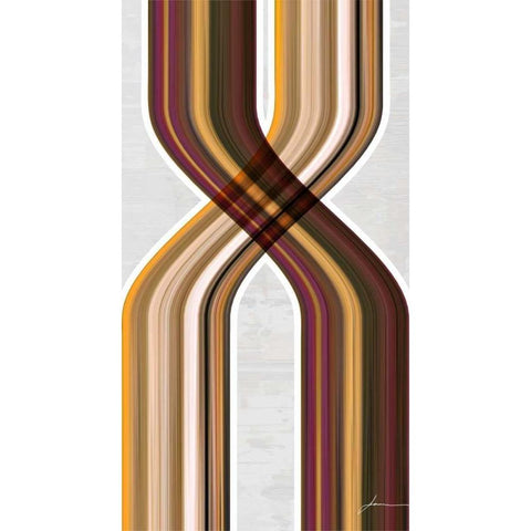 Modern Dance III Black Modern Wood Framed Art Print with Double Matting by Burghardt, James