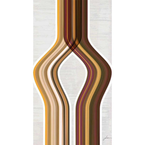 Modern Dance VI White Modern Wood Framed Art Print by Burghardt, James