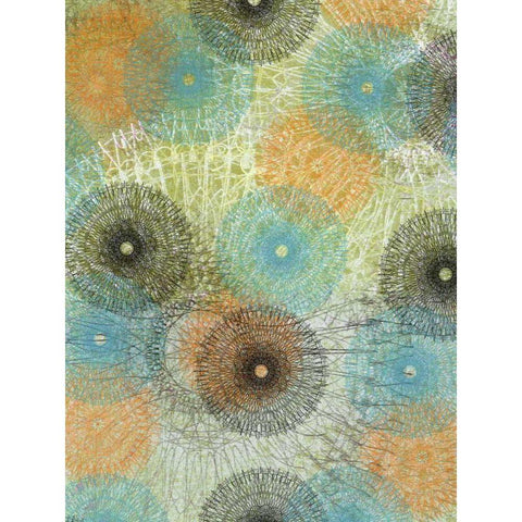 Scribble Graph I Black Modern Wood Framed Art Print with Double Matting by Mountain, Ricki