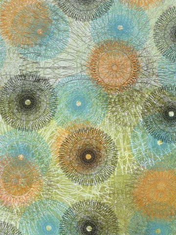 Scribble Graph II White Modern Wood Framed Art Print with Double Matting by Mountain, Ricki