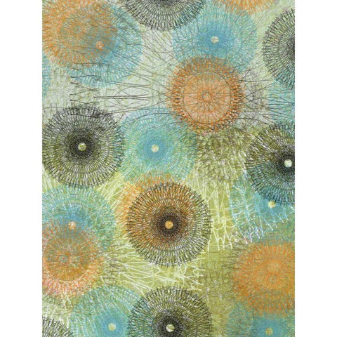 Scribble Graph II Gold Ornate Wood Framed Art Print with Double Matting by Mountain, Ricki