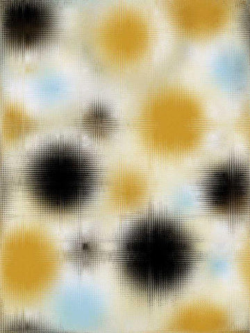 Pixilated Burst I Black Ornate Wood Framed Art Print with Double Matting by Mountain, Ricki